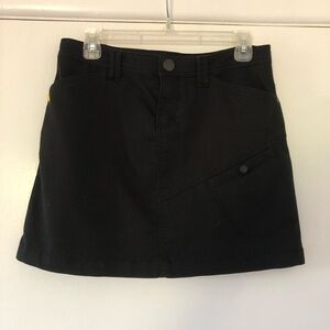 black Lolë snap-pocket skirt